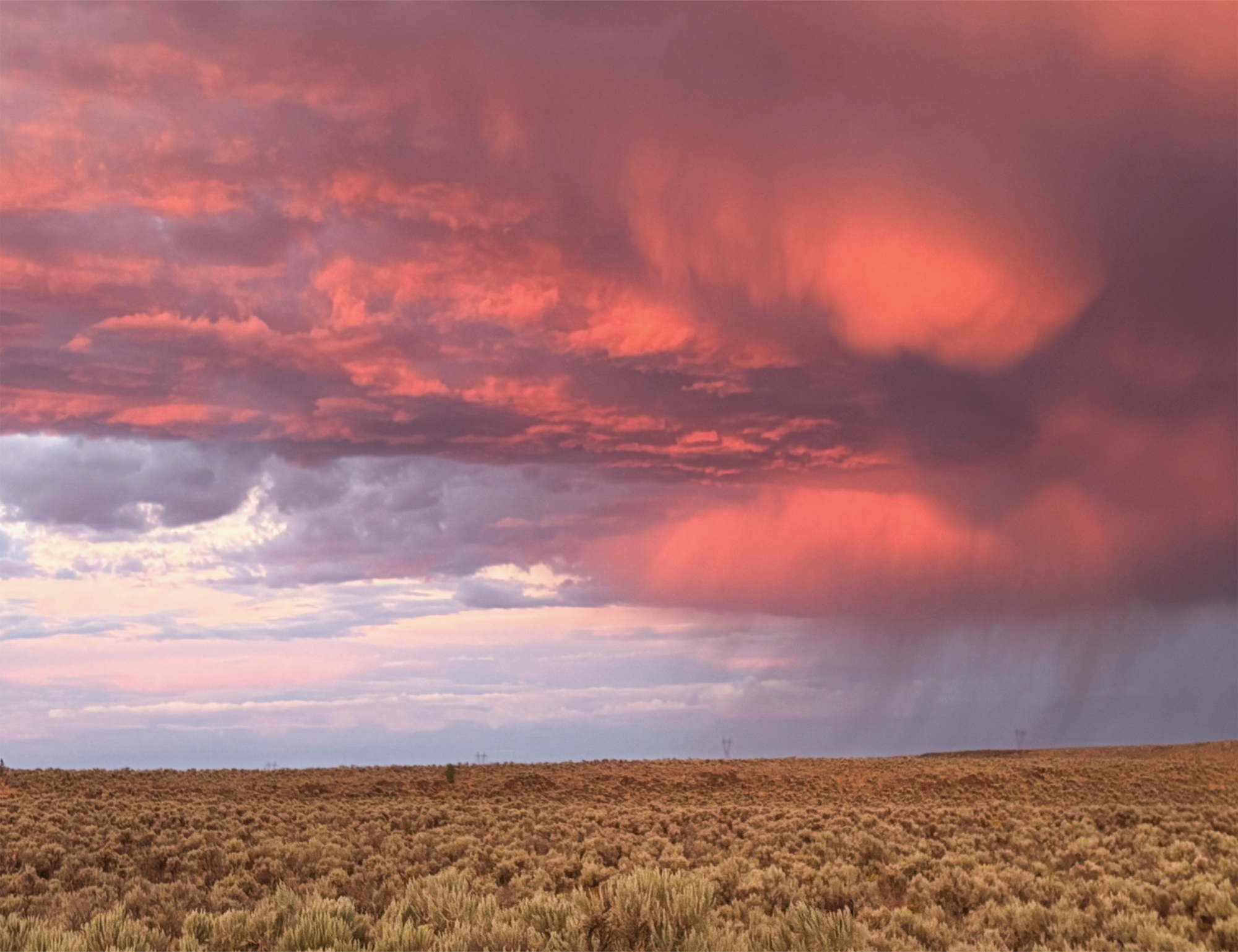Clouds with rain